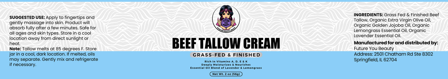 Beef Tallow Cream (Lemongrass)